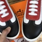 Replica Hermes Sneaker Quicker in White with Red