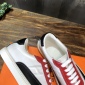 Replica Hermes Sneaker Quicker in White with Red