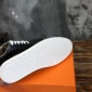 Replica Hermes Sneaker Quicker in black with White