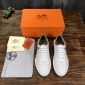 Replica Hermes Sneaker Quicker in White with Blue