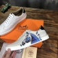 Replica Hermes Sneaker Quicker in White with Blue