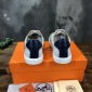 Replica Hermes Sneaker Quicker in White with Blue