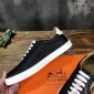 Replica Hermes Sneaker Quicker in black with Yellow