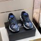Replica Versace Sneaker Trigreca in Black with Blue