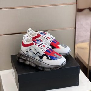 Versace Sneaker Chain Reaction in Red with Blue