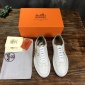 Replica Hermes Sneaker Quicker in White with Yellow