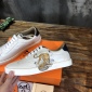 Replica Hermes Sneaker Quicker in White with Yellow