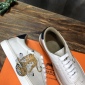 Replica Hermes Sneaker Quicker in White with Yellow