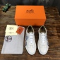 Replica Hermes Sneaker Quicker in White with Blue