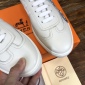 Replica Hermes Sneaker Quicker in White with Blue