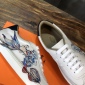 Replica Hermes Sneaker Quicker in White with Blue