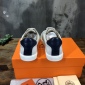 Replica Hermes Sneaker Quicker in White with Blue