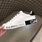 Replica DG Sneaker Portofino in White with Black words