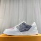 Replica Louis Vuitton Sneaker Rivoli in White with Silver
