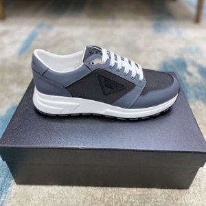 Prada Leisure Sneaker in Blue with Black
