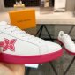 Replica Louis Vuitton Casual shoes in White with Red