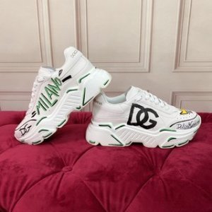 DG Sneaker Hand drawn in White with Greed and Blac