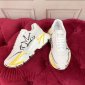 Replica DG Sneaker Hand drawn in White with Yellow and Bla
