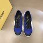 Replica Fendi Leisure Sneaker in Blue with Black