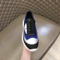 Replica Fendi Leisure Sneaker in Blue with Black and White