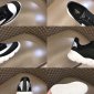 Replica Fendi Leisure Sneaker in Black with White