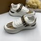 Replica BurBerry Sneaker in White with Brown