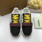 Replica BurBerry Sneaker in White with Black and Claret