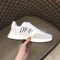 Replica Dior Sneaker B01 in White with Black Logo