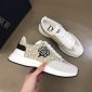 Replica Dior Sneaker B01 in White with Brown Logo