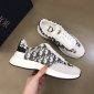 Replica Dior Sneaker B01 in White with Black Logo