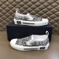 Replica Dior And Shawn B23 Slip On Black White Embroidery - 3SN262ZCO_H169 - JP