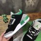 Replica Nike Sneaker Air Jordan 3 in Black with Green