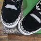 Replica Nike Sneaker Air Jordan 3 in Black with Green