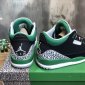 Replica Nike Sneaker Air Jordan 3 in Black with Green