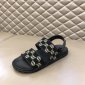 Replica Gucci Slipper in Black with Brown Logo