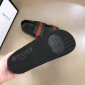 Replica Gucci Slipper in Black with Green and Red