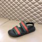 Replica Gucci Slipper in Black with Green and Red