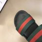 Replica Gucci Slipper in Black with Green and Red