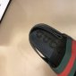 Replica Gucci Slipper in Black with Green and Red