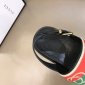 Replica Gucci Slipper in Black with Red and Green Logo