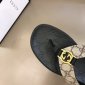 Replica Gucci Slipper in Black with Brown Logo