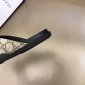 Replica Gucci Slipper in Black with Brown Logo