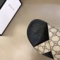 Replica Gucci Slipper in Black with Brown Logo