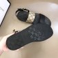 Replica Gucci Slipper in Black with Brown Logo