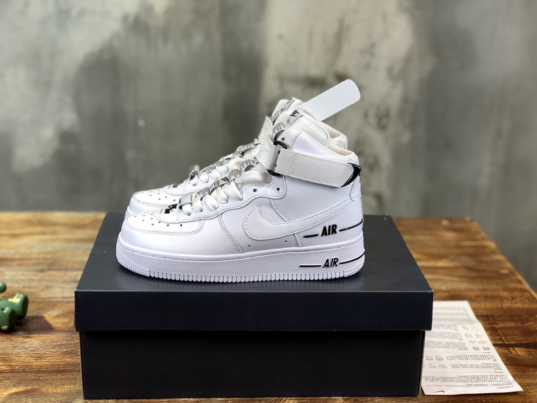 Replica Cheap Yeskicks Nike Air Force 1 High Dual Air White Black Fake ...