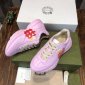 Replica Leather trainers Gucci Pink