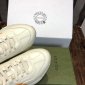 Replica Gucci White Leather Rhyton Logo Lace Sneakers