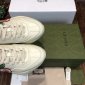 Replica Gucci Kids Trainers - Ivory Leather Apple Print Rhyton Trainers