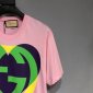 Replica Gucci 2022SS double G heart T-shirt