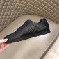 Replica Fendi Sneaker leather low-tops in Black